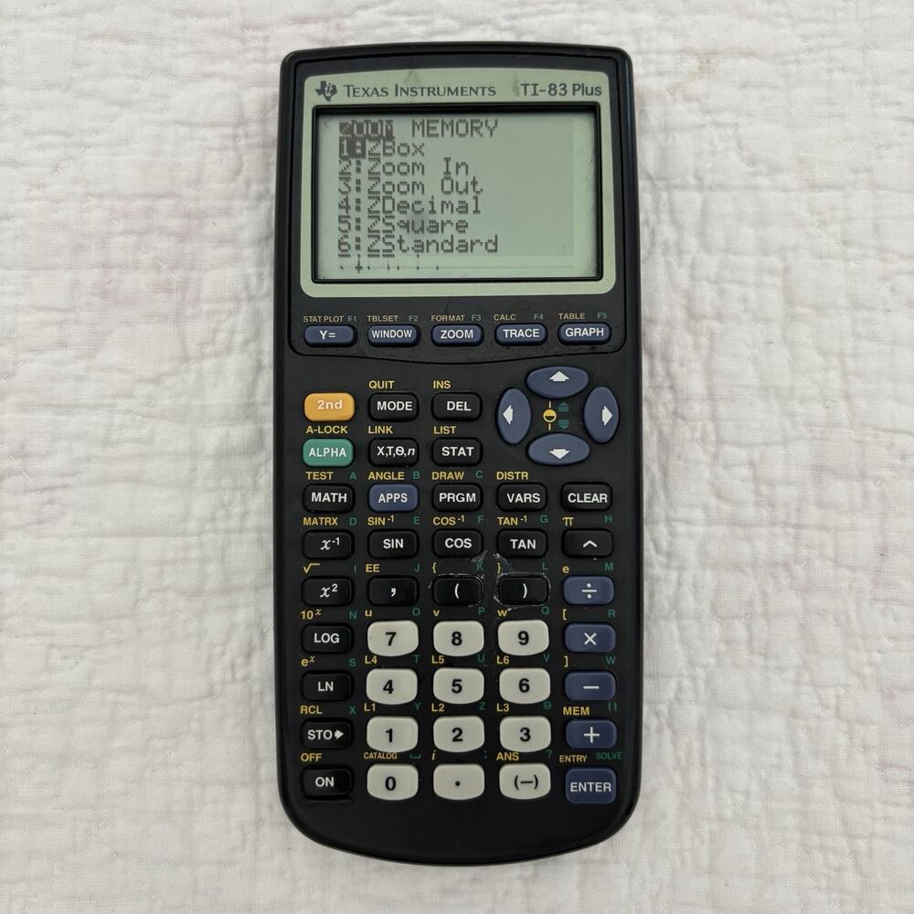 Texas Instruments Ti 83 Plus Graphing Calculator Tested Working - Picture 2 of 6